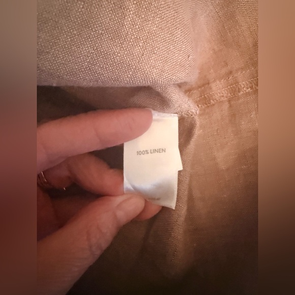 J. Jill Love Linen Pin Tuck Shirt Dress Small Brown - Picture 8 of 8